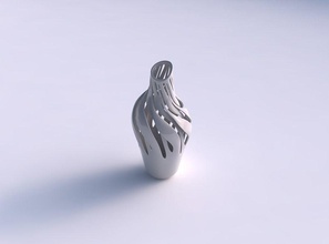 vazo kavisli pürüzsüz kesikler pezevenk up ev dekor 3d print model - Mito3D