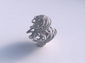 vaso curvo contorto rami spremuto casa arredamento 3d print model - Mito3D