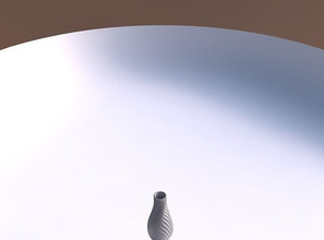 vaso curve ondulate in estruso di linee 3 il curvo le casa arredamento 3d print model - Mito3D