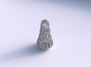 vaso cilindrico e contorto struttura muscolare lunga superiore casa il twisted muscolo lungo top arredamento 3d print model - Mito3D
