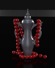 vase-Dekoration Haus ceramique vase collier Dekoration Kunst - Zubehör 3d print model - Mito3D
