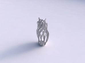 vase deformiert verdrehte geäst exzenter haus dekor 3d print model - Mito3D