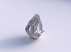 vase verformt hoch verdrehten ästen gestreckt Obere Ecke Haus wird twisted Niederlassungen top Dekor 3d print model - Mito3D