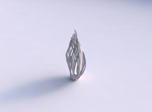 vaso deformata rami contorti collo lungo casa il twisted i arredamento 3d print model - Mito3D