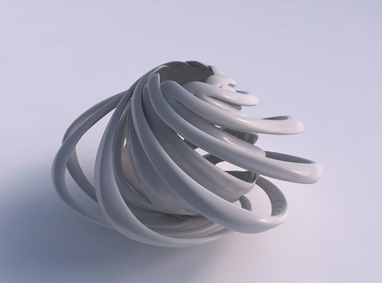 vaso contorto gonfio crollato spremuto Casa arredamento 3d print model - Mito3D