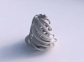 vaso doppio ritorto cilindrico crollato top gamma medio casa il twisted ampia arredamento 3d print model - Mito3D