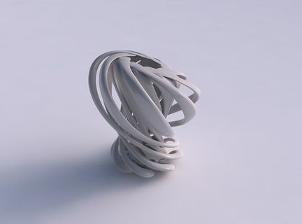 vaso contorto medio largo crollato spremuto metà allungato angolo Casa arredamento 3d print model - Mito3D