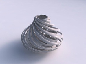 vaso doppio ritorto piccolo crollato top gamma medio casa il twisted piccola ampia arredamento 3d print model - Mito3D