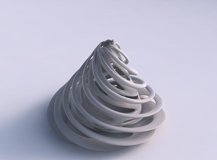 vazo çift bükülmüş geniş çöktü gergin köşe ev dekor 3d print model - Mito3D