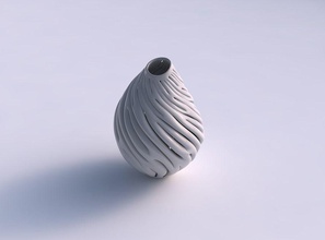 vase fallen geformt dick sanft geäst zuhälter up haus dekor 3d print model - Mito3D