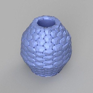 vase écaille maison fleur décor articles ménagers 3d print model - Mito3D