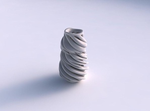 vase fat verschlingenden Linien sehr wellig verdreht Haus Fett Verflechtung twisted Dekor 3d print model - Mito3D