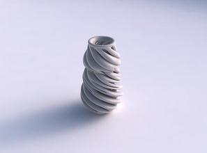 vase fat verschlingenden Linien sehr verdreht Haus Fett Verflechtung twisted Dekor 3d print model - Mito3D