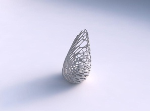 vase flame twisted cracked organic lattice house decor 3d print model - Mito3D
