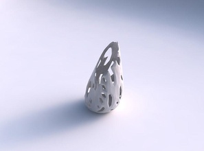 vaso chama torcida facetada cortes a casa decoração 3d print model - Mito3D