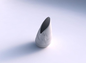 vaso chama torcida suave fitas a casa decoração 3d print model - Mito3D