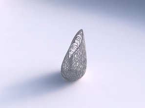 vaso chama torcida lattice telhas a casa decoração 3d print model - Mito3D