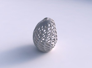 vase flammte 2 glatt abgeschrägt schneidet extrudiert gedehnt ecke haus dekor 3d print model - Mito3D