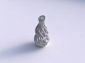 vaso svasato collo sottile rami contorti pimp up top casa il svasata twisted i arredamento 3d print model - Mito3D