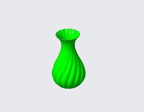 vase fleurs vert maison meubles 3d print model - Mito3D