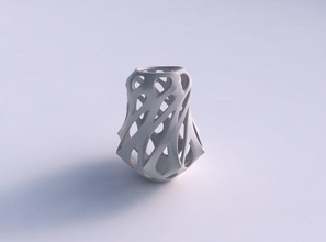 vazo eksantrik düzgün kesim ayaklı korkuluk ev çubuğu pürüzsüz keser dekor 3d print model - Mito3D
