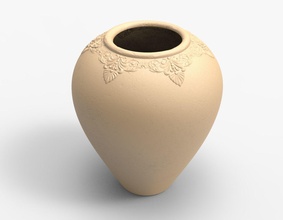jarrón de la fuente casa florero tarro porcelana artículos del hogar ornamento clásico patio agua trabajo impresión al aire libre 3d print model - Mito3D