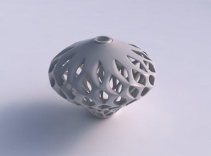 vase abonnieren flammte gedrückt glatt schneidet extrudiert verdrehte haus dekor 3d print model - Mito3D
