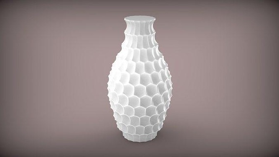 florero panal d200xh350 mm maceta plantador cuenco terrario bulbo miel vaso agua planta flor envase Arte decoración casa 3d print model - Mito3D