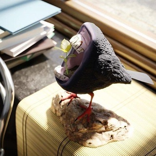 florero pájaro boca maceta rostro divertido gracioso gratis Arte juguete planta casa mueble 3d print model - Mito3D