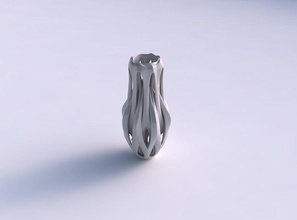 vase im Trichter Kreuzung durch Schnitte zu langen Hals Haus innen lange Dekor 3d print model - Mito3D