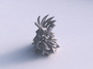 vase interlacing lattice extruded lines pimp up house decor 3d print model - Mito3D