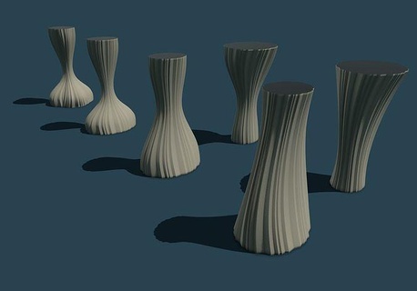 vase lignes vasemode spiralmode maison décor pla petg guide 39 impression stl rar LED lumière 3d print model - Mito3D