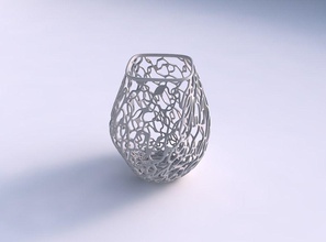 vazo düşük hacimli sarmal kafes dolaşmış ev hantal helix dekor 3d print model - Mito3D