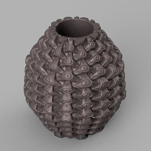 vase mecque 3 maison fleur mecanique intérieur articles ménagers décor 3D print model - Mito3D