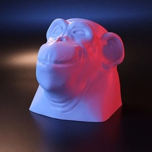vaso scimmia testa pentola ceramica fiore arredamento casa soggiorno stampa stampato cnc stl casalinghi decorazione porcellana pianta decorativo mokey 3d print model - Mito3D