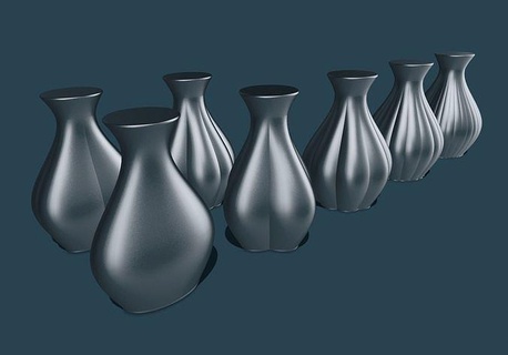 Vase Oval Vasemode Spiralmodus stl rar Dekor Haus pla petg Druckanleitung LED Licht 3d print model - Mito3D