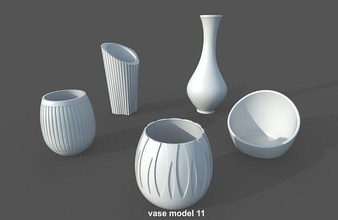 vazo pack03 5 modeller vazolar çanak çömlek ev eşyaları dekor dekorasyon dekoratif porselen iç tasarım çiçek bitki tencere saksı mobilya deko halkı doğa 3d print model - Mito3D