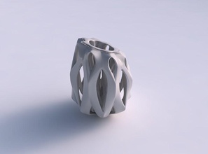 vase einfach glatt schneidet unterstützung it gedrückt gedehnt ecke haus dekor 3d print model - Mito3D