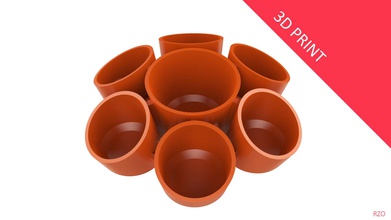vase plant 10 houseware outdoors gift interior pot decoration garden vegetable print 3d printing printable simple cup container house decor 3d print model - Mito3D