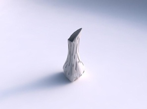 vaso inchados de maria joão triângulo cavidades suave a casa puffy decoração 3d print model - Mito3D