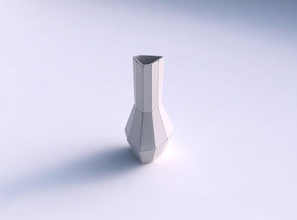vase geschwollene Dreieck riesigen Platten Haus riesige Gericht Dekor architektonische Dekoration 3d print model - Mito3D