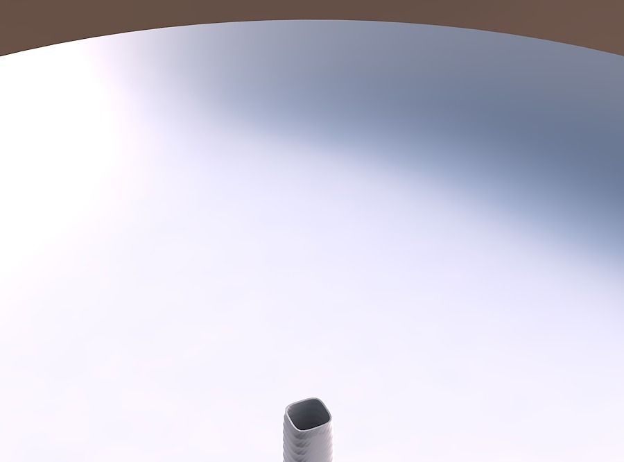 vase quadratique de hauteur uniforme des polygones maison haut l'uniforme les décor 3D print model - Mito3D