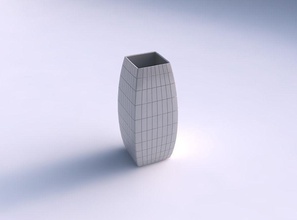 vase rectangle grid plates house dish decor architectural decoration 3d print model - Mito3D