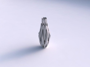 vase rose spikes squeezed intersection through cuts long neck house decor 3d print model - Mito3D