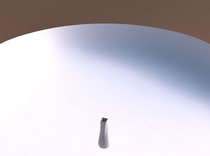 vaso semi quadratica cristallo ammaccature casa il di arredamento 3d print model - Mito3D