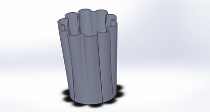 vase shape flower home pot hobby diy other 3d print model - Mito3D