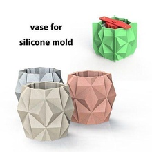 vase silicone moule pot planteur 3dprint ako3d accessoires décoratif béton maison décor 3d print model - Mito3D