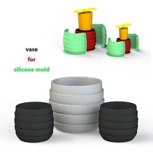 vaso silicone mofo panela plantador decorativo ako3d 3dprint concreto solidworks casa decoração 3d print model - Mito3D