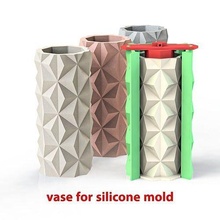 vase silikon schimmel pflanzer topf 3dprint ako3d beton kunst stl datei zubehör dekorativ haus dekor hobby diy hand werkzeuge 3d print model - Mito3D