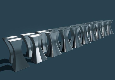 florero rascacielos v1 espiral guía impresión stl rar LED ligero pla petg casa decoración 3d print model - Mito3D